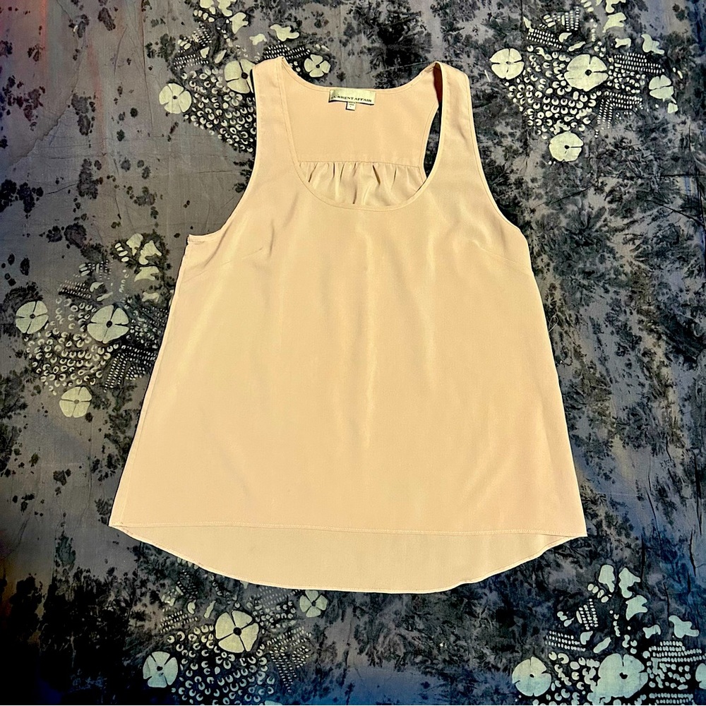 3 for $20 Loose fit, Flowy tank, scoop neckline, peachy beige colour, size L